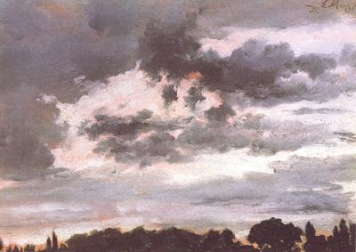 Adolph von Menzel Study of Clouds (nn02) oil painting image